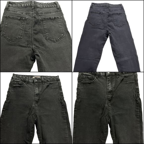 Forever 21 High Waist Skinny Jeans 5 Pocket Style Black Size 27 Ripples - Picture 6 of 11